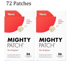 Mighty Patch Hydrocolloid Acne 12mm Absorbing Spot Dot Patches 72 Count