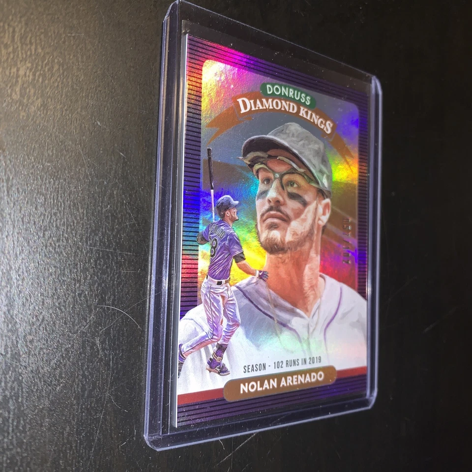 2020 Donruss Diamond Kings Holo  #29 Nolan Arenado Colorado Rockies /102 - Image 4 of 4