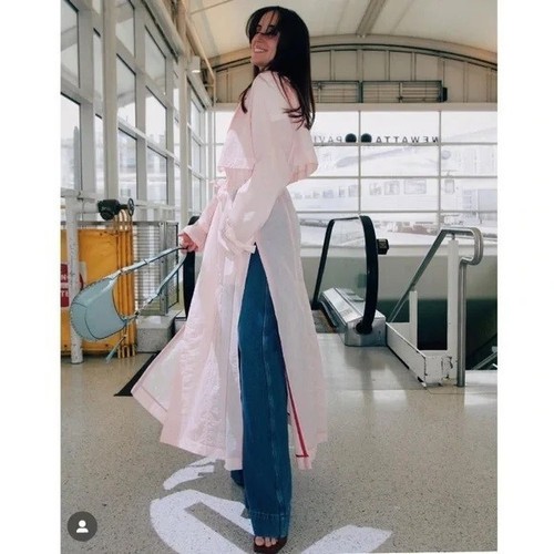 NWT $695 DEREK LAM 10 CROSBY LEXI TRENCH COAT, PINK, SMALL - Picture 3 of 13