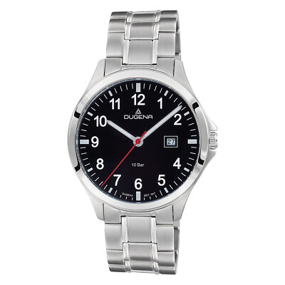Dugena Herren Armbanduhr 4461089 Datum 10 ATM, 41mm