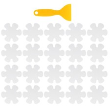 20pcs Non-Slip Bathtub Sticker Safety Bathroom Tubs Shower Tread White