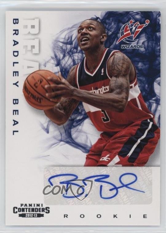 2012-13 Panini Contenders Rookie Bradley Beal #203 Rookie Auto RC h8q