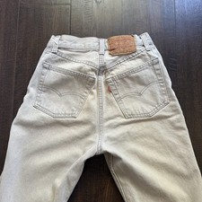 Vintage 90s Levi’s 501 Jeans 24x32 USA Made Gray Acid Wash High Rise Size 7