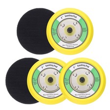 4" Hook and Loop Backing Sanding Pads with 5/16"-24 Thread, Y B 5Pcs