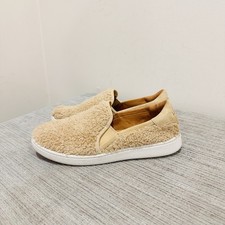 UGG Ricci Women's Natural Fuzzy Slip On Sneakers Loafers 1019659 Size US 6.5
