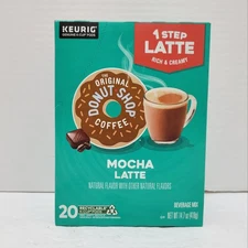 Mocha Latte - 80 Count (4 Packs of 20) The Original Donut Shop Coffee K-Cup 3/26