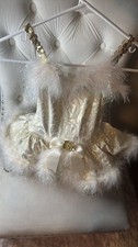 A Wish Come True Girls MC White Sleeveless Dance Dress Polyester Nylon Spandex