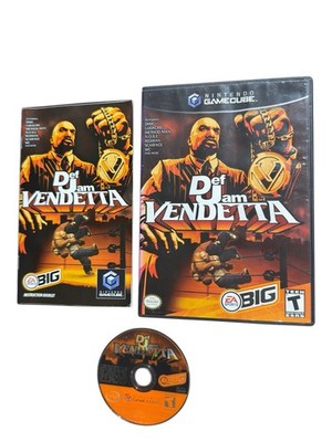 Def Jam Vendetta (Nintendo GameCube, 2003) Disc, Manual & Cover (Unbranded Case)