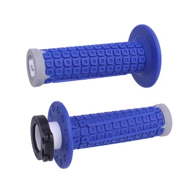 ODI NOMAD OFF-ROAD MX MOTORCYCLE V2 LOCK ON D3O GRIPS BLUE/GREY