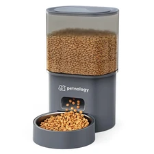 Automatic Cat Feeder, 3L Timed Cat Feeder for Dry Food with Programmable Port