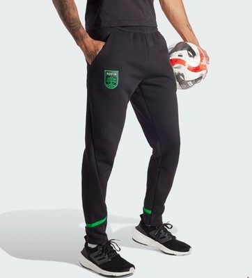 Austin FC Adidas Mens Training Zip Ankle Gameday Travel Pants Black Large