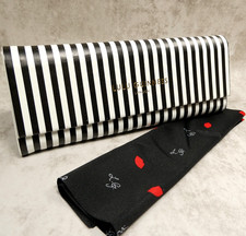 Lulu Guinness Striped Foldable Semi-Hard Eyeglass Case w/Cloth