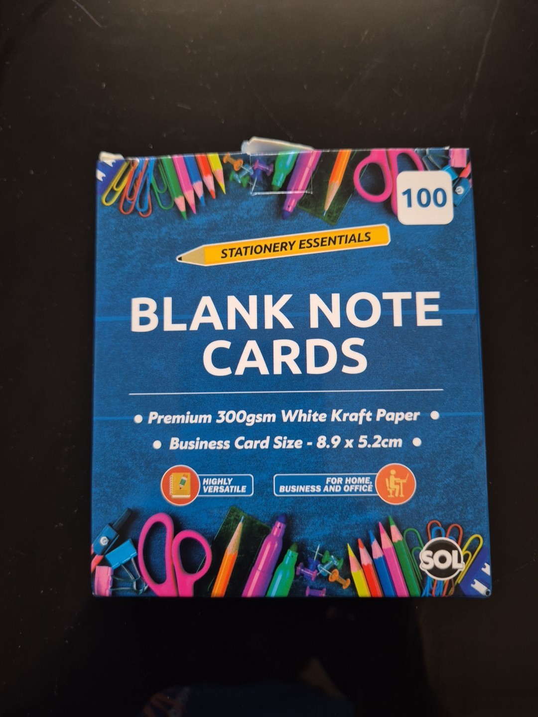 Black Notes Cards