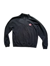 Cincinnati Reds Cutter & Buck Quarter Zip Black & Red Pullover Men’s Size Small
