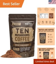 Mushroom Coffee 60 Servings 10 Mushrooms Lion s Mane, Cordyceps, Turkey Tail ...