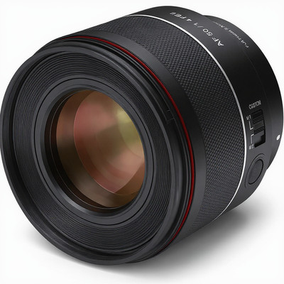 Samyang AF 50mm F1.4 II Objektiv für Sony FE Vollformatkameras schneller Autofokus