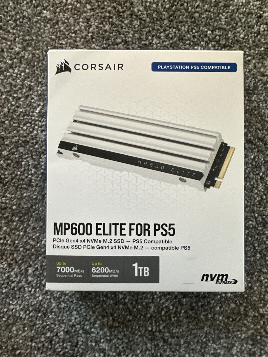 1TB Corsair MP600 ELITE, (2280) PCIe x4 NVMe SSD, 7000MB/s
