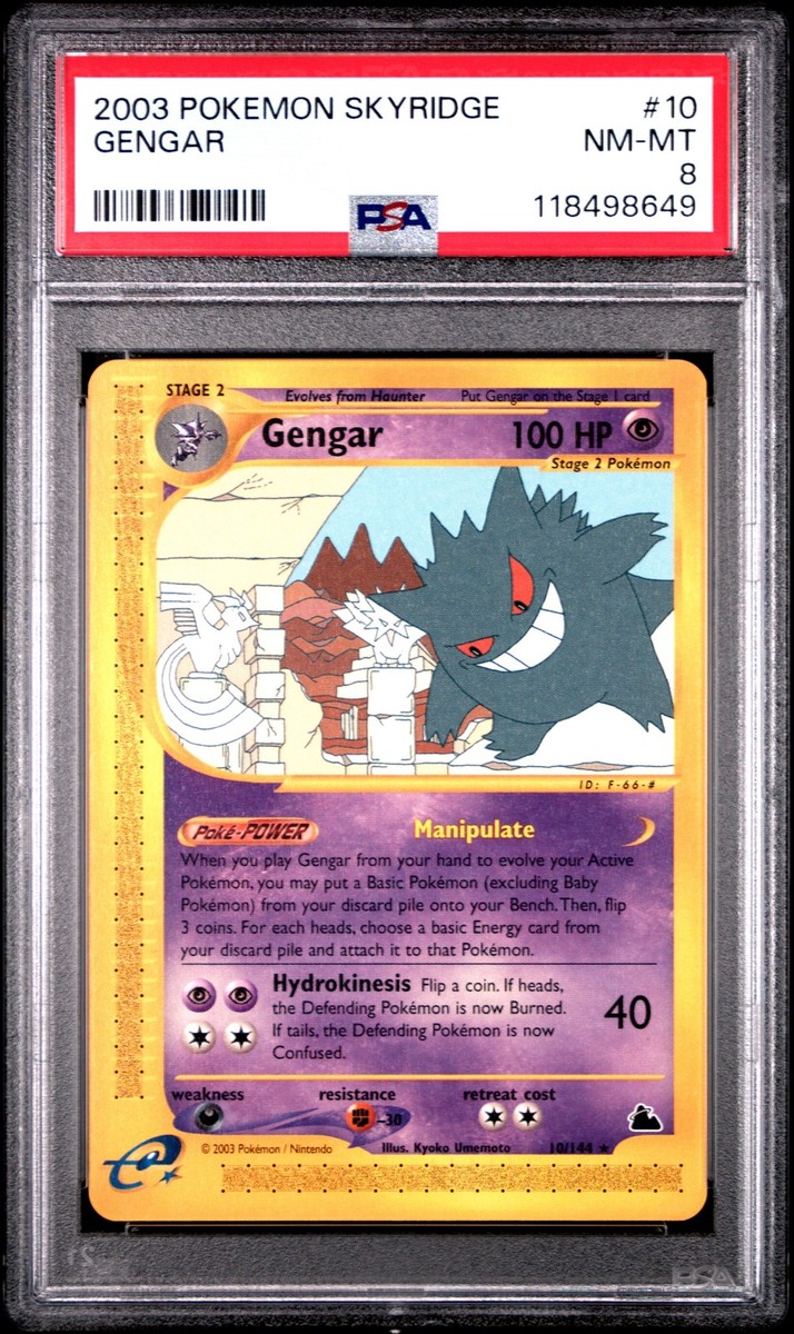 2003 POKEMON SKYRIDGE #10 GENGAR PSA 8 | eBay