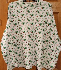 BLAIR Women's CHRISTMAS Holiday Mock TURTLENEC HOLLY BERRIES Top Shirt Size XXL 