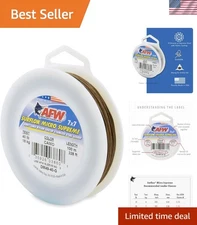 Versatile 40 lb Camo Coated Fishing Leader Wire - Ideal for Game Fish Pursuit