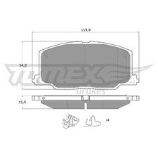 Satz Bremsbeläge Bremsklötze vorne für Toyota Camry V2 Carina 5 T17 | 760026