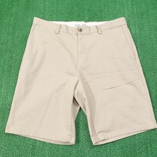 Old Navy Shorts Mens 36 Beige Chino Cotton Spandex Ultimate Slim Built in Flex