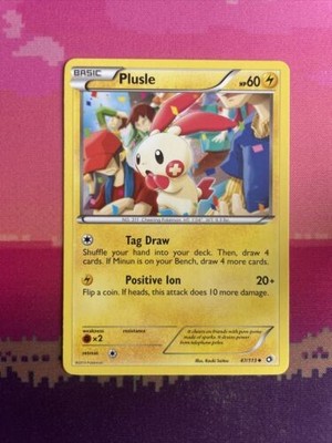 Pokemon Karte Plusle Legendäre Schätze Uncommon 47/113 Near Mint