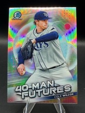 Cole Wilcox 2021 Bowman Chrome 40-Man Futures #FMF-23 Tampa Bay Rays