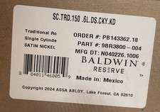 Baldwin SC.TRD.150.6L.DS.CKY.KD Round Single Cylinder Deadbolt READ