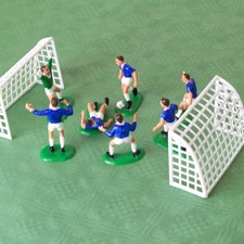 Football Players In Blue Cake Decoration Set - Pack of 9