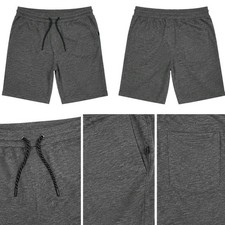 Bermuda En Sweat Pour Homme Gris Chiné Taille 2XL Coton Neuf