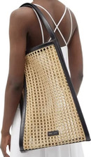 Luxury Raffia Woven Beach Tote Bag Large Straw Summer Shoulder Handbag