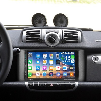 Android 15 Für Smart Fortwo 451 2011-15 Autoradio Apple Carplay GPS Navi RDS USB