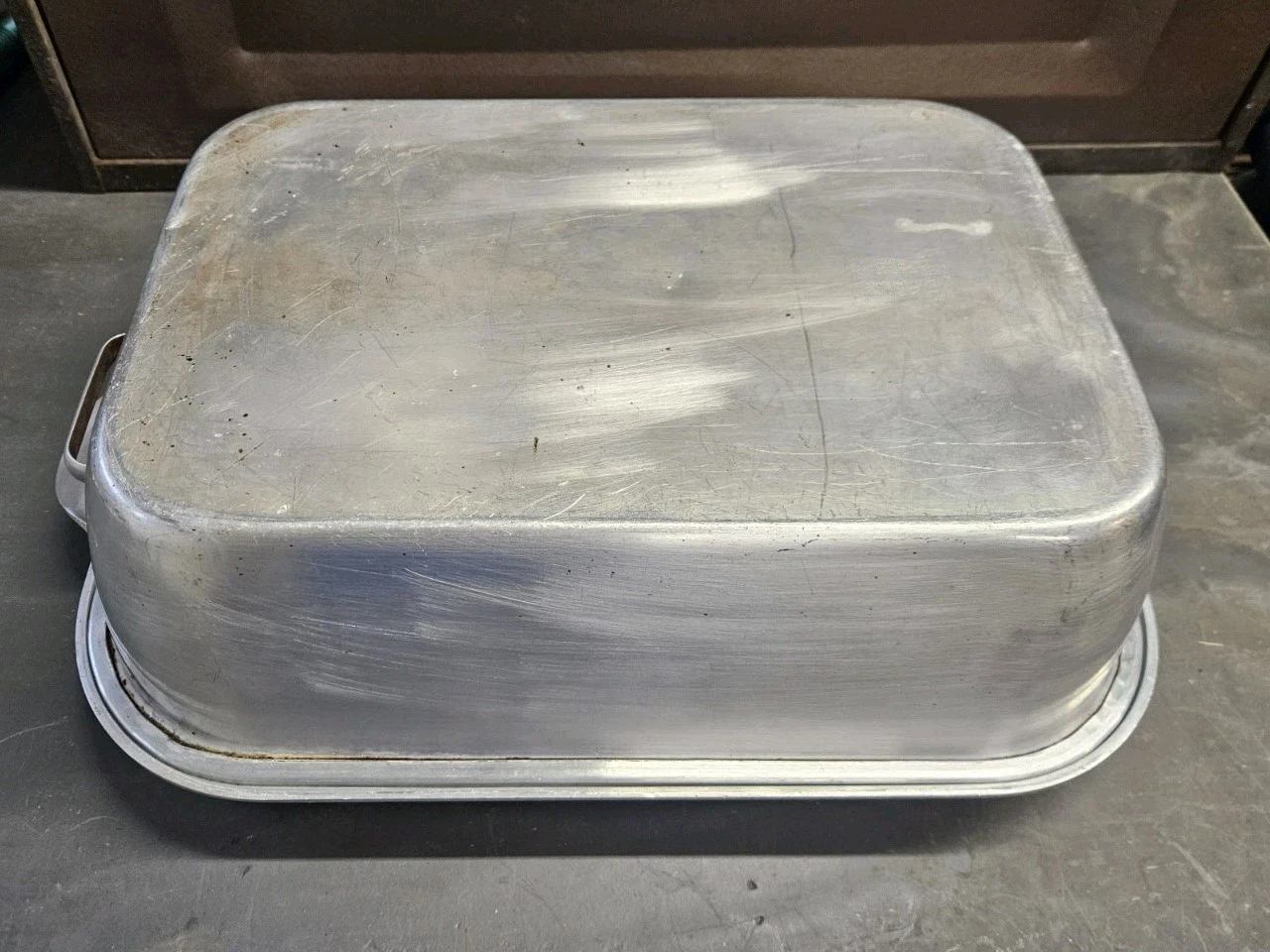 Wear-Ever 818 Aluminum Covered Roasting Pan 15 X 11 Baking Dish Made USA
