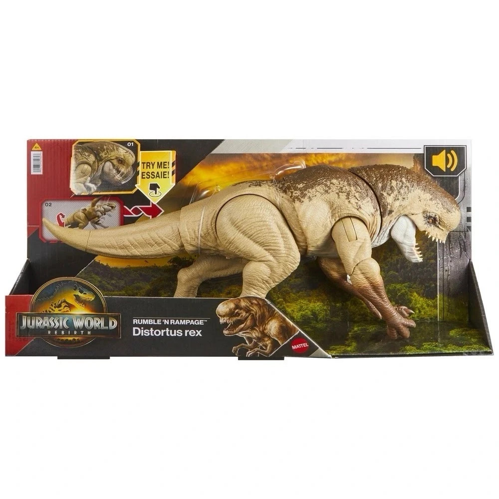 Jurassic World Rebirth Distortus Rex Rumble'n Rampage 22in D-Rex