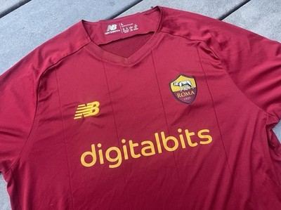 AS Roma 2021-22 Jersey Size L New Balance Calcio Serie A Football