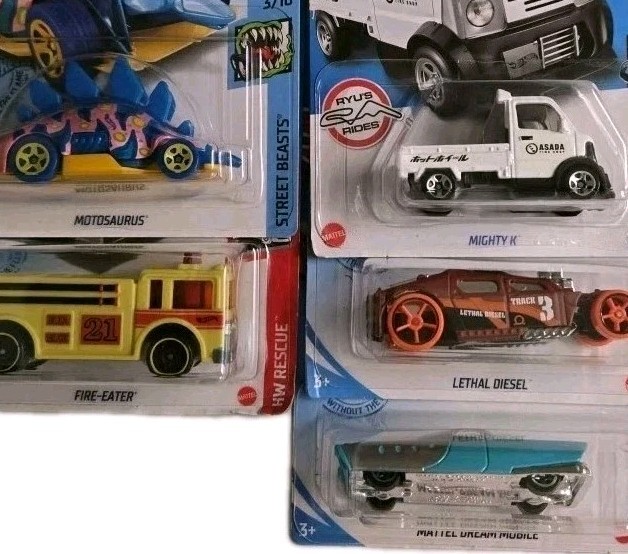 Hot Wheels Premium 1:64 Lot Motosaurus Lethal Diesel Dream Mobile 2017