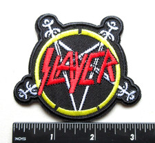   SLAYER THRASH METAL BAND BATTLE VEST JACKET MUSIC EMBROIDERED IRON ON PATCH