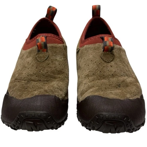 Merrell Improv Moc Tumbleweed Slip-On Shoes Women 7.5 Trail Comfort Tan Suede