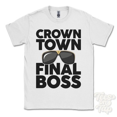 CROWN TOWN FINAL BOSS T-SHIRT lustiges Weihnachtsgeschenk Cornwall Sithney England Ibiza