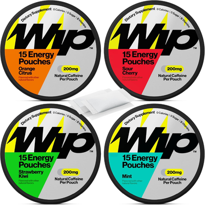 #ad Energy Pouches 200Mg Natural Caffeine Vitamins and Minerals 4 Pack Assorte $45.99