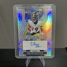 Panini Prizm Significant Calvin Austin III #SS-CAN Steelers Giants Auto 
