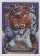 2022 Bowman U Chrome Purple Shimmer Refractor Trenton Simpson #45 fm0