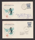 AUSTRALIA AAT PAIR OF WESLEY WCS FDC 1961 5d ADDRESSED