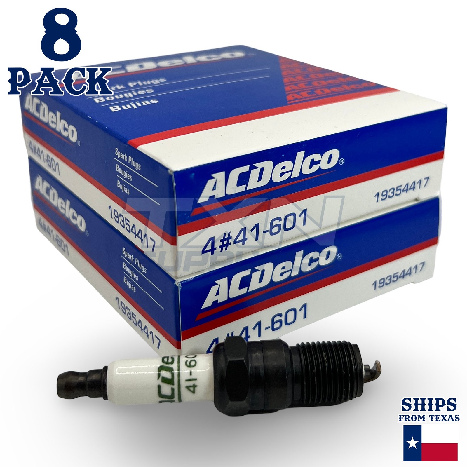 8 Pack Genuine GM ACDelco Spark Plugs 41-601