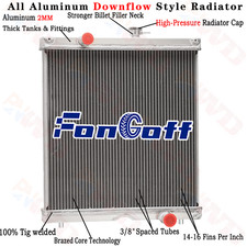 Aluminum 2 Row Radiator Cooler For John Deere 3038r 3033r 3045r 3039r 3046r