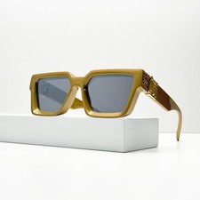 Louis Vuitton Z1165W 1.1 Millionaires Sunglasses Gold Frame Grey Lens LV