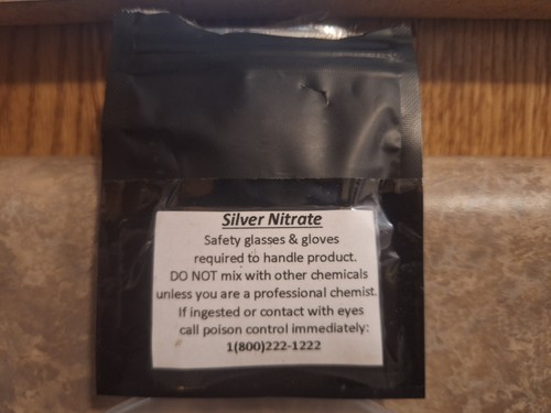 Silver Nitrate Lab Chemical 7.9g 99.9%