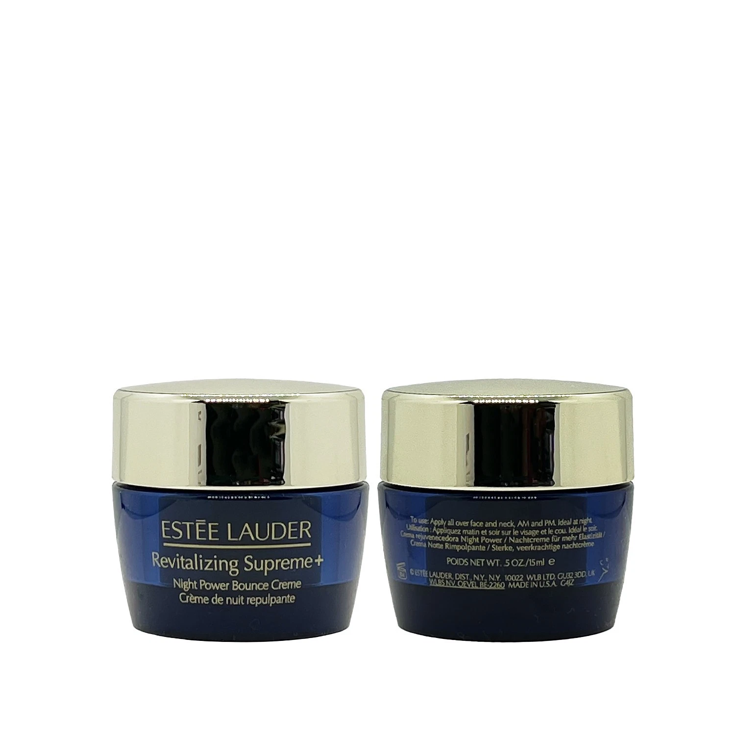 2x Estee Lauder Revitalizing Supreme+ Night Power Bounce Creme 15ML = 30ML TOTAL