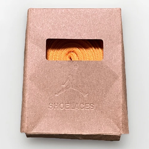 Nike Jordan scarpa con lacci piatti arancione fluo 60"